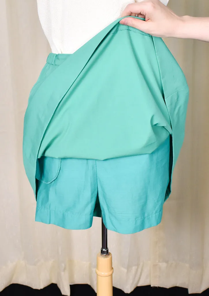 70s does 1960s Vintage Green Skort