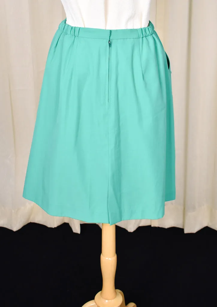 70s does 1960s Vintage Green Skort