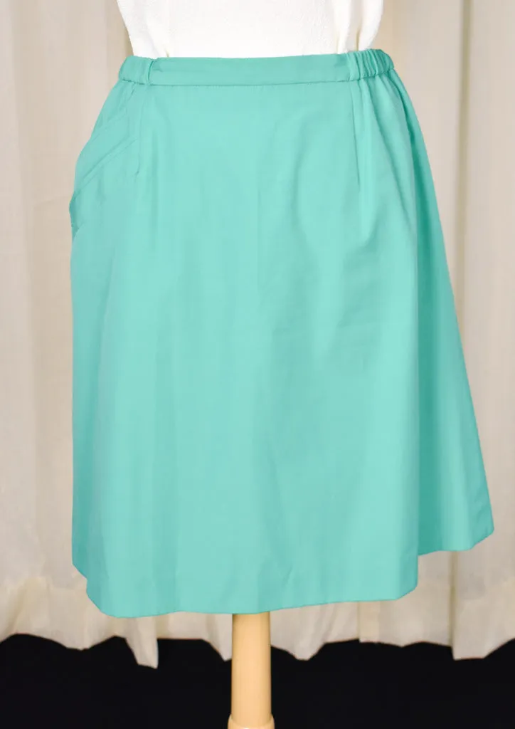 70s does 1960s Vintage Green Skort