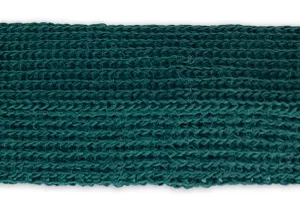 7/8" Hunter Green Simple Fold-Over Wool Trim (Made in Japan)