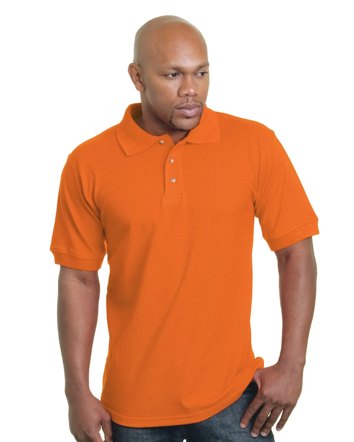 Bayside BA1000: Adult 6.1 oz., Cotton Pique Polo