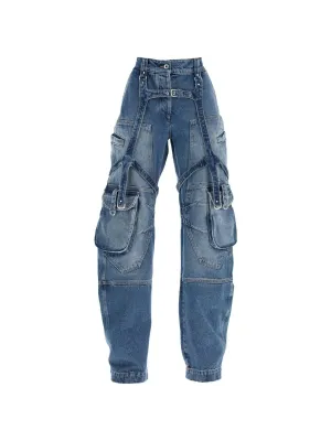 Cargo Harness Denim Trousers