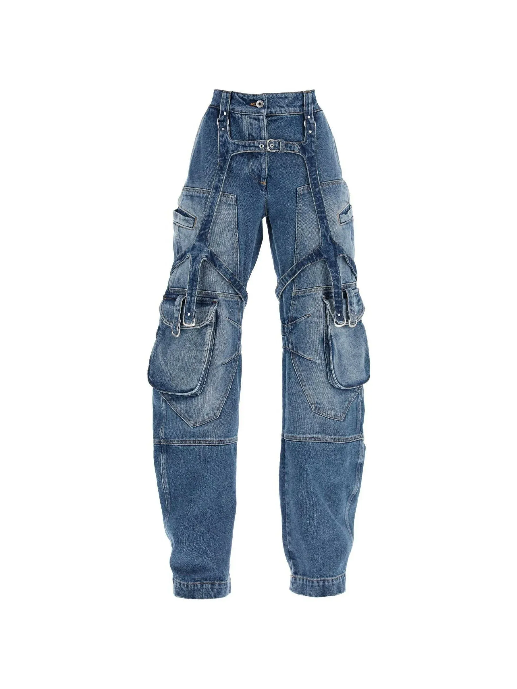 Cargo Harness Denim Trousers