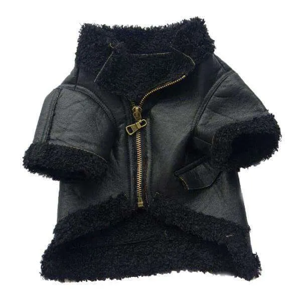 Cashmere Fleece Leather Jacket