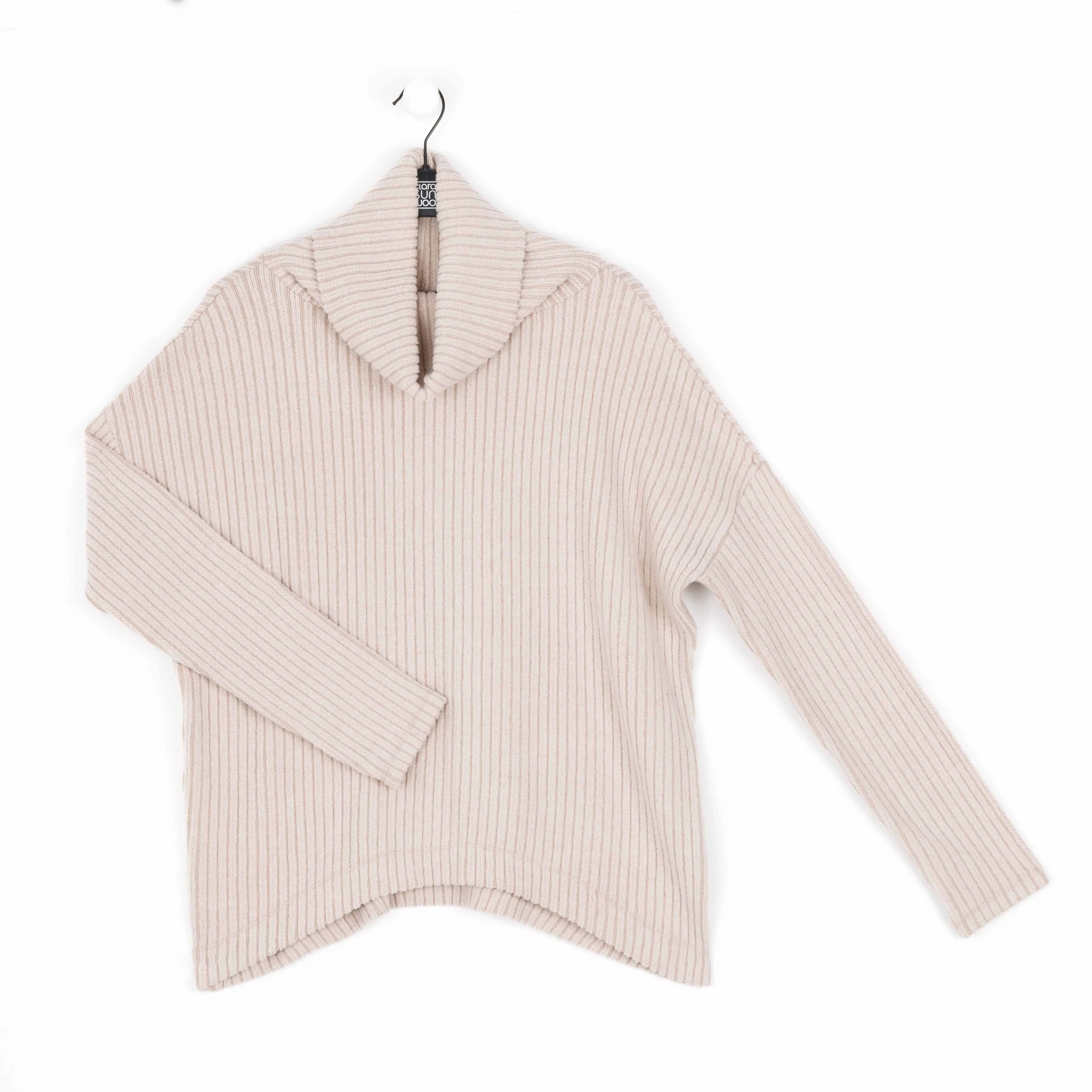 Chunky Ribbed - Tipped Hem Sweater Top - Sand - Final Sale!