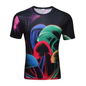 Colorful 3D Printed High Quality Tees #abstract