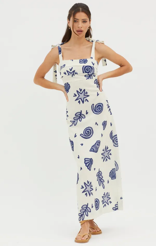 Conch Tie Strap Maxi