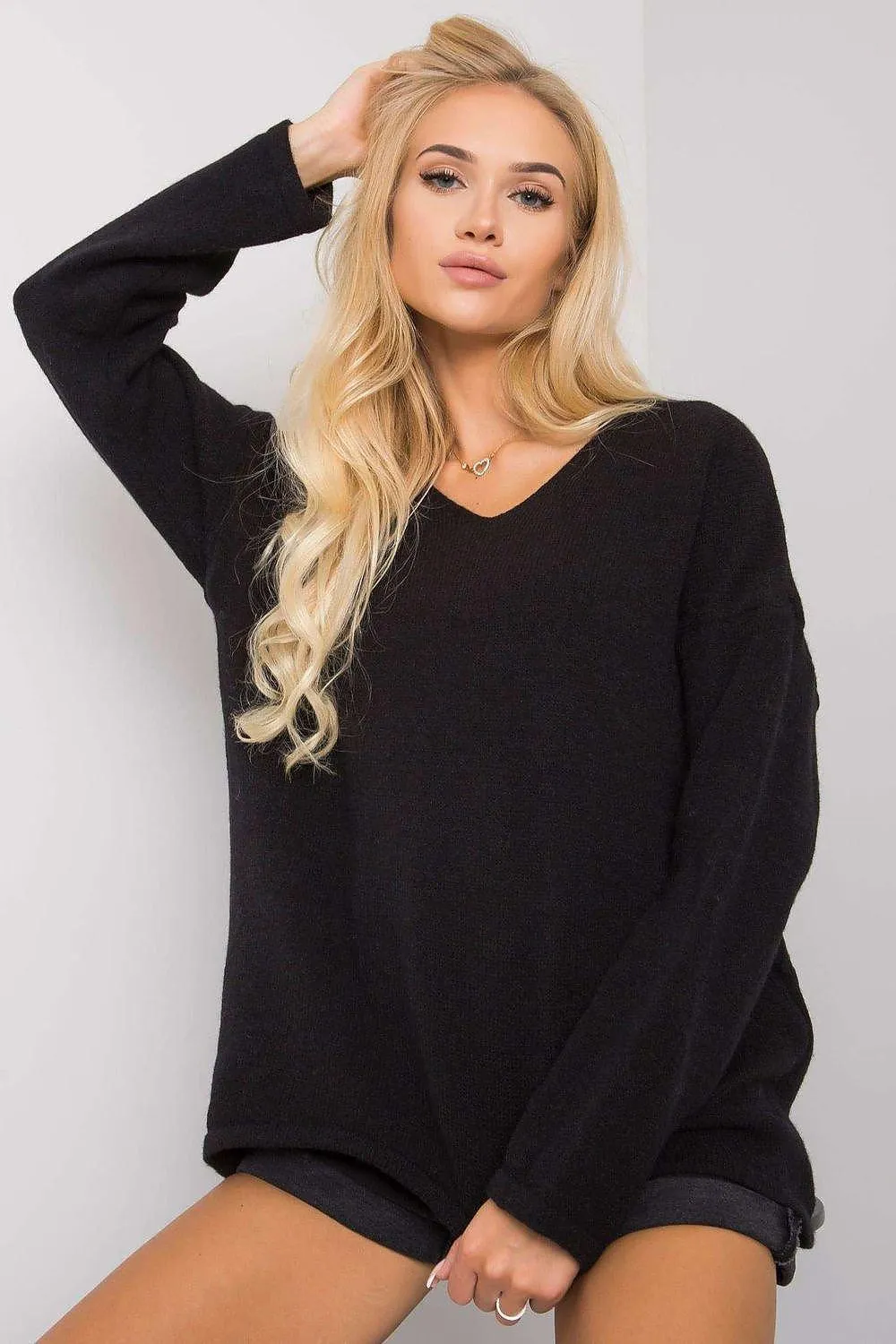 Cozy Oversized Light Grey Knit Sweater