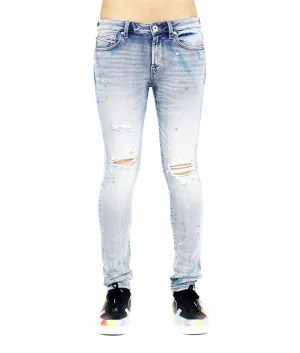 Cult of Individuality Men's Punk Super Skinny Stretch Denim Jeans