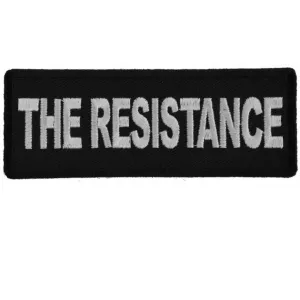 Daniel Smart The Resistance Embroidered Iron On Patch, 4 x 1.5 inches