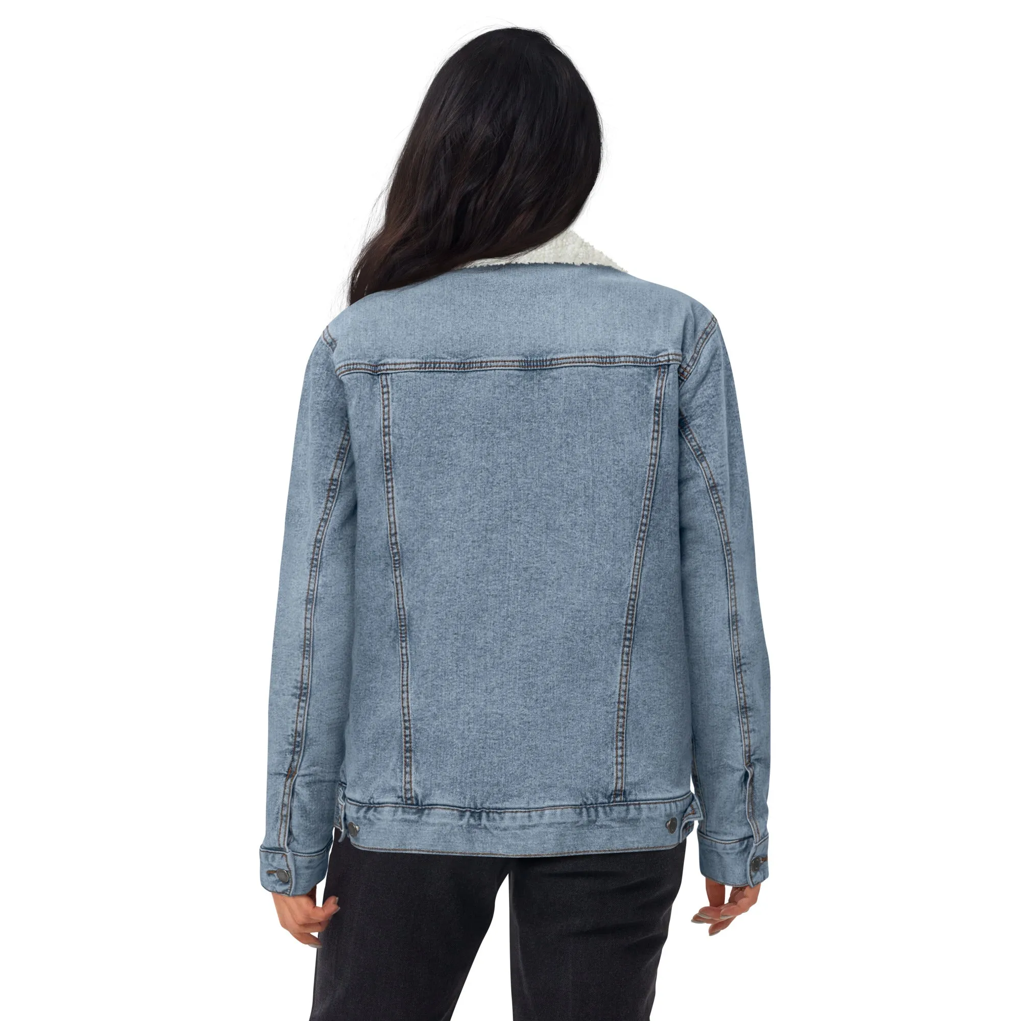 Denim Light Women (Glamourange Sherpa Denim Jackets Womens)