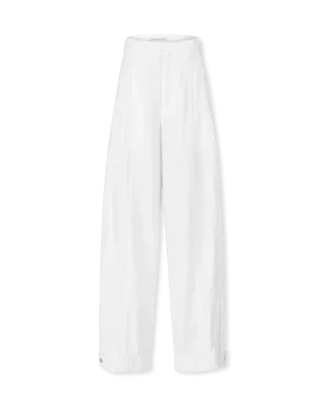 Double Pleated Cotton Pants