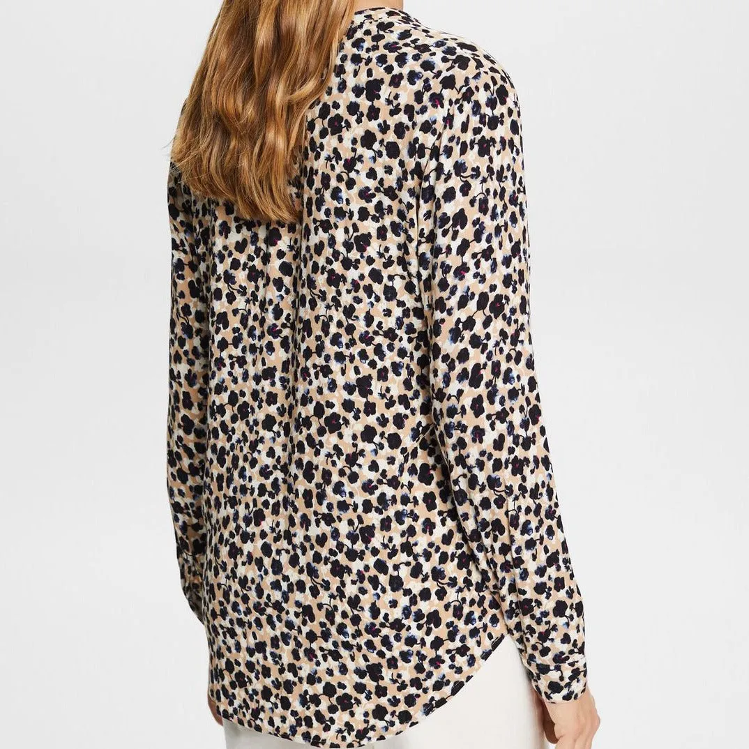 Esprit Patterned Blouse in Sand