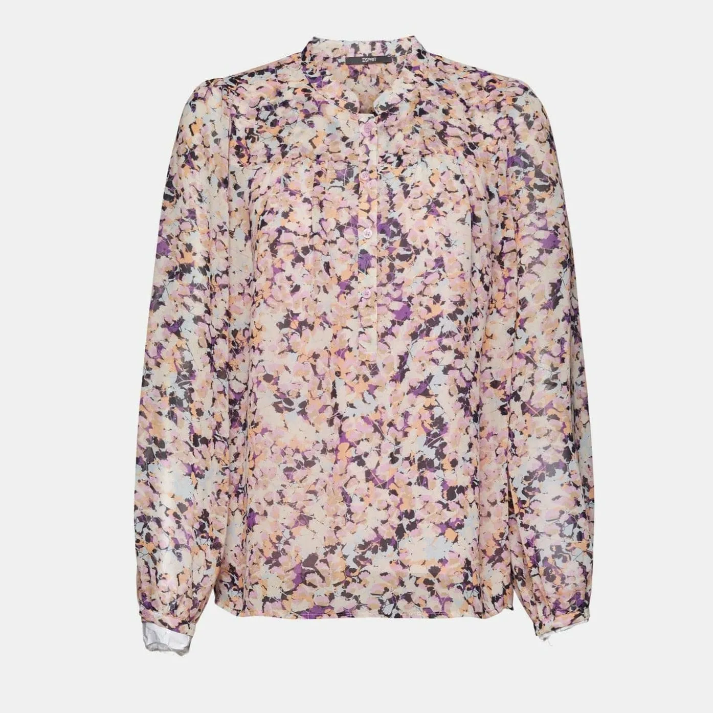 Esprit Patterned Chiffon Blouse Lilac