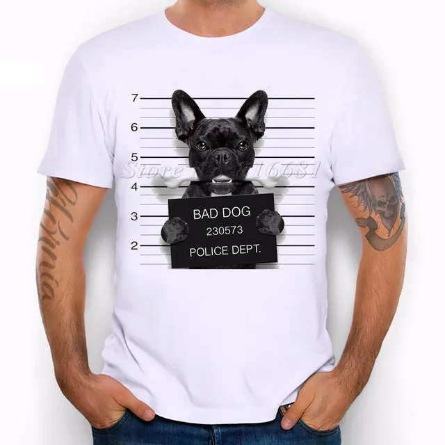 French Bulldog Printed Tees