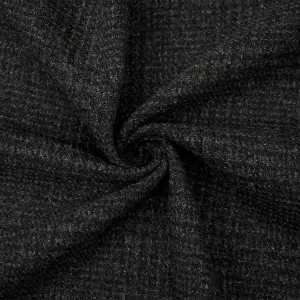 Gray-Ash Brown-Multi Wool-Poly Plaid Woven Jacketing Fabric