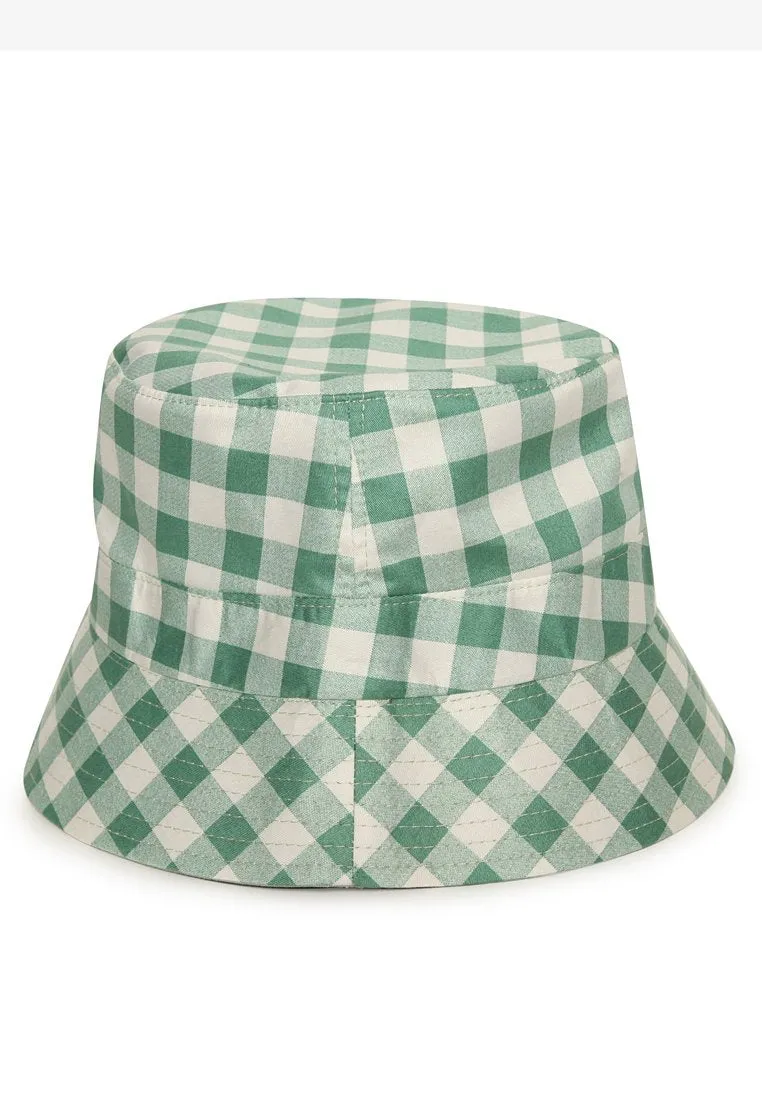 Green Gingham Bucket Hat