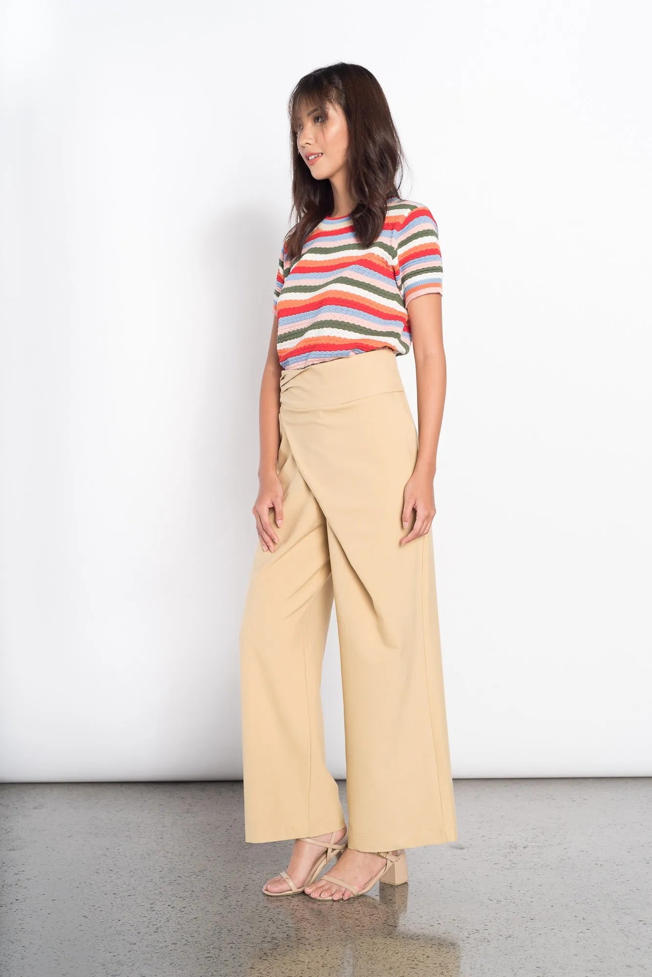 Greet Wide Leg Pants in Mustard