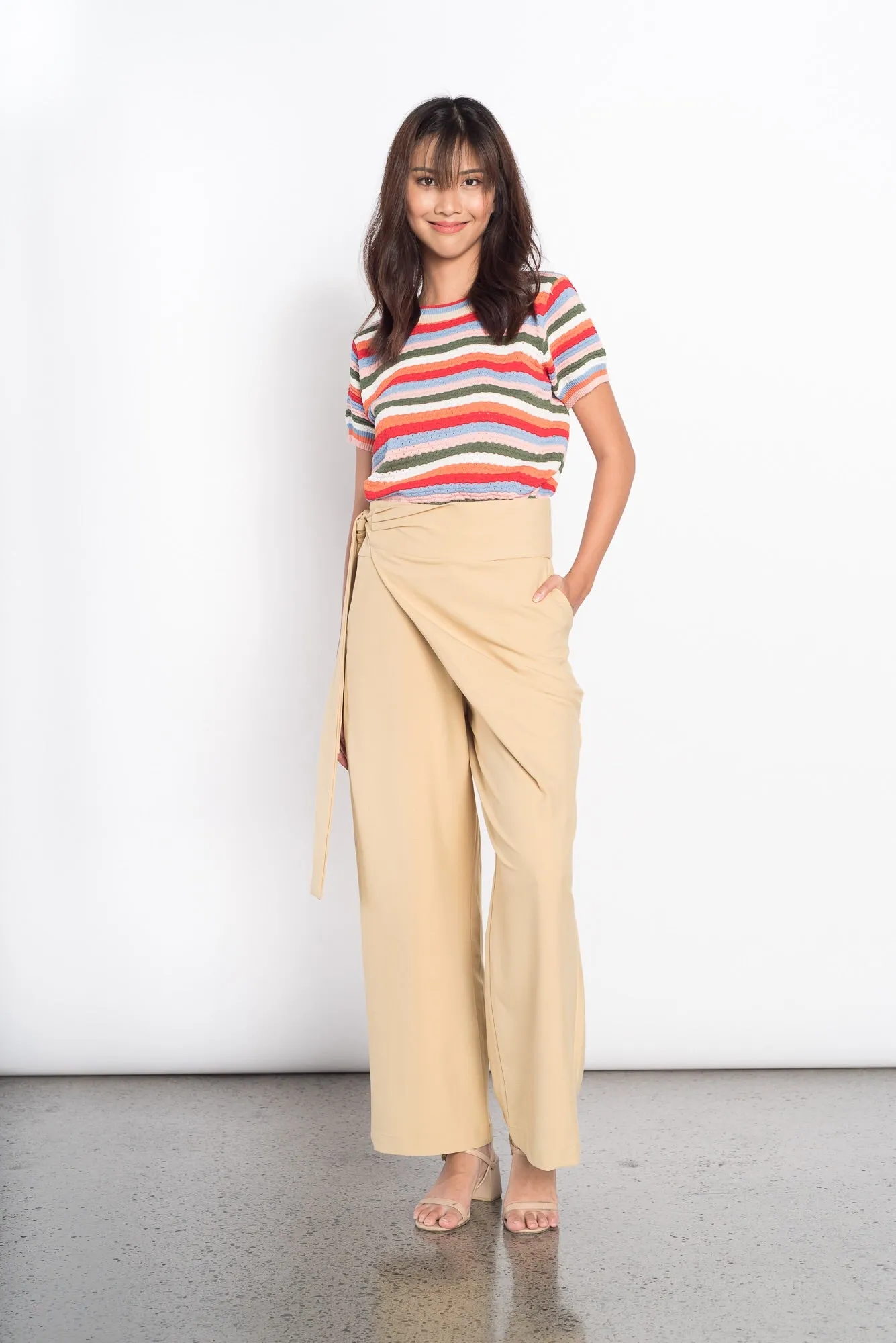 Greet Wide Leg Pants in Mustard