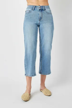 Judy Blue High Waist Wide Crop Jeans |Stuffology Boutique