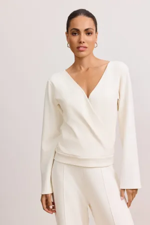 LARA wrap top - Marshmellow