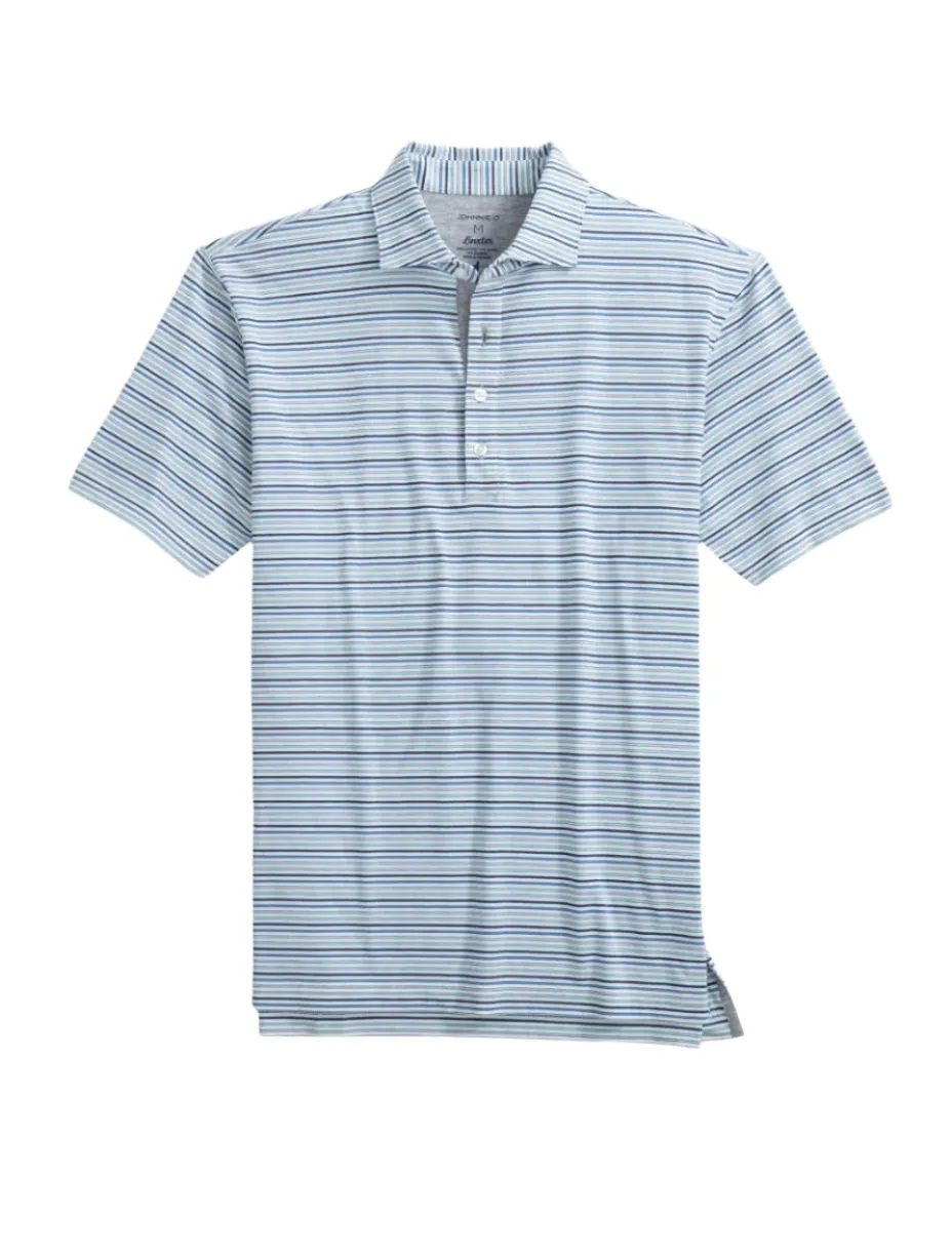 Lynch Cotton Blend Perf Polo Lake