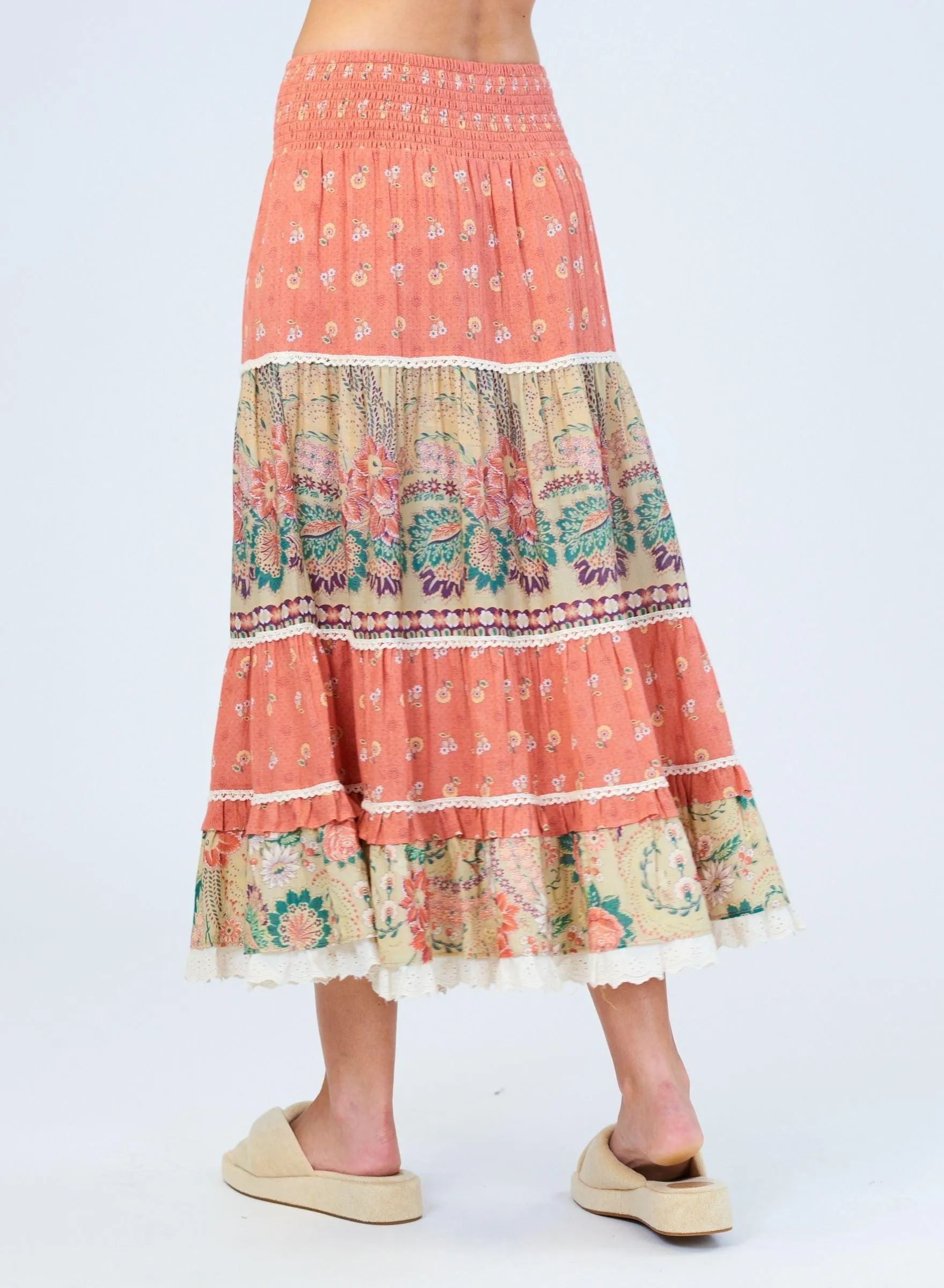 Mabe Dulcie Print Maxi Skirt