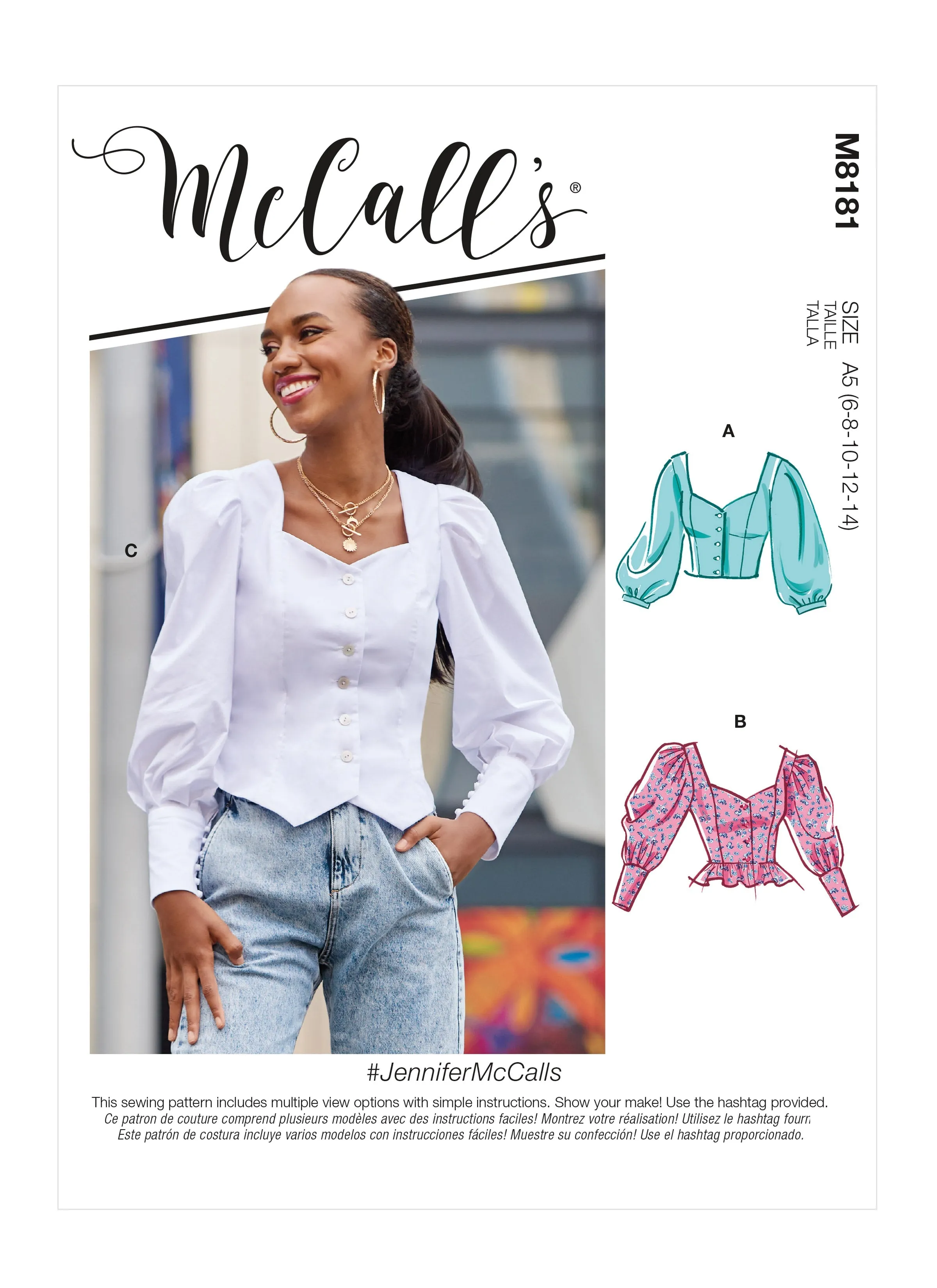 McCall's Pattern M8181 Misses' Tops