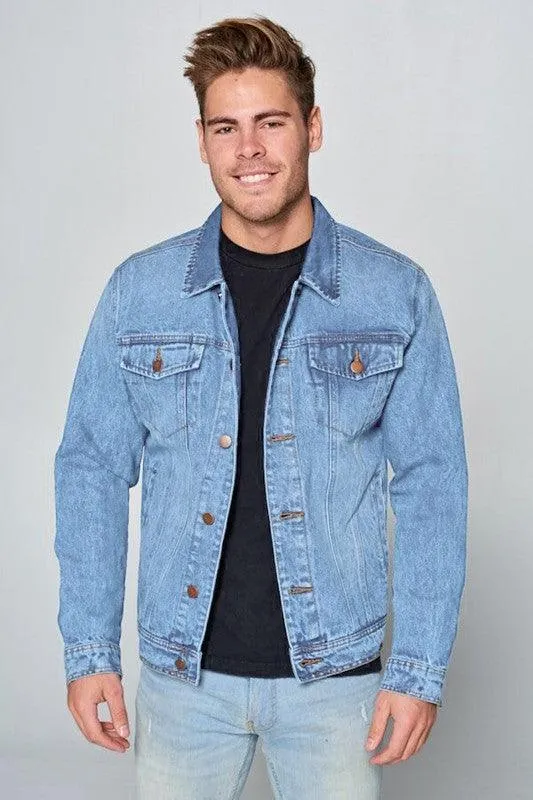 Mens Plus Size Denim Jean Jackets