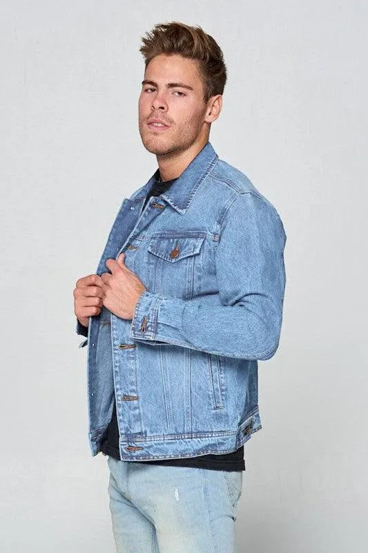 Mens Plus Size Denim Jean Jackets