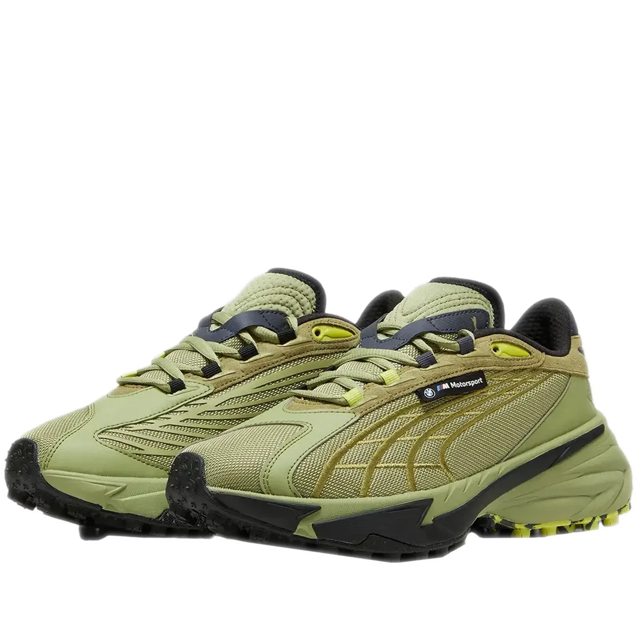 Men's Puma BMW MMS Spirex Shoes - Calming Green