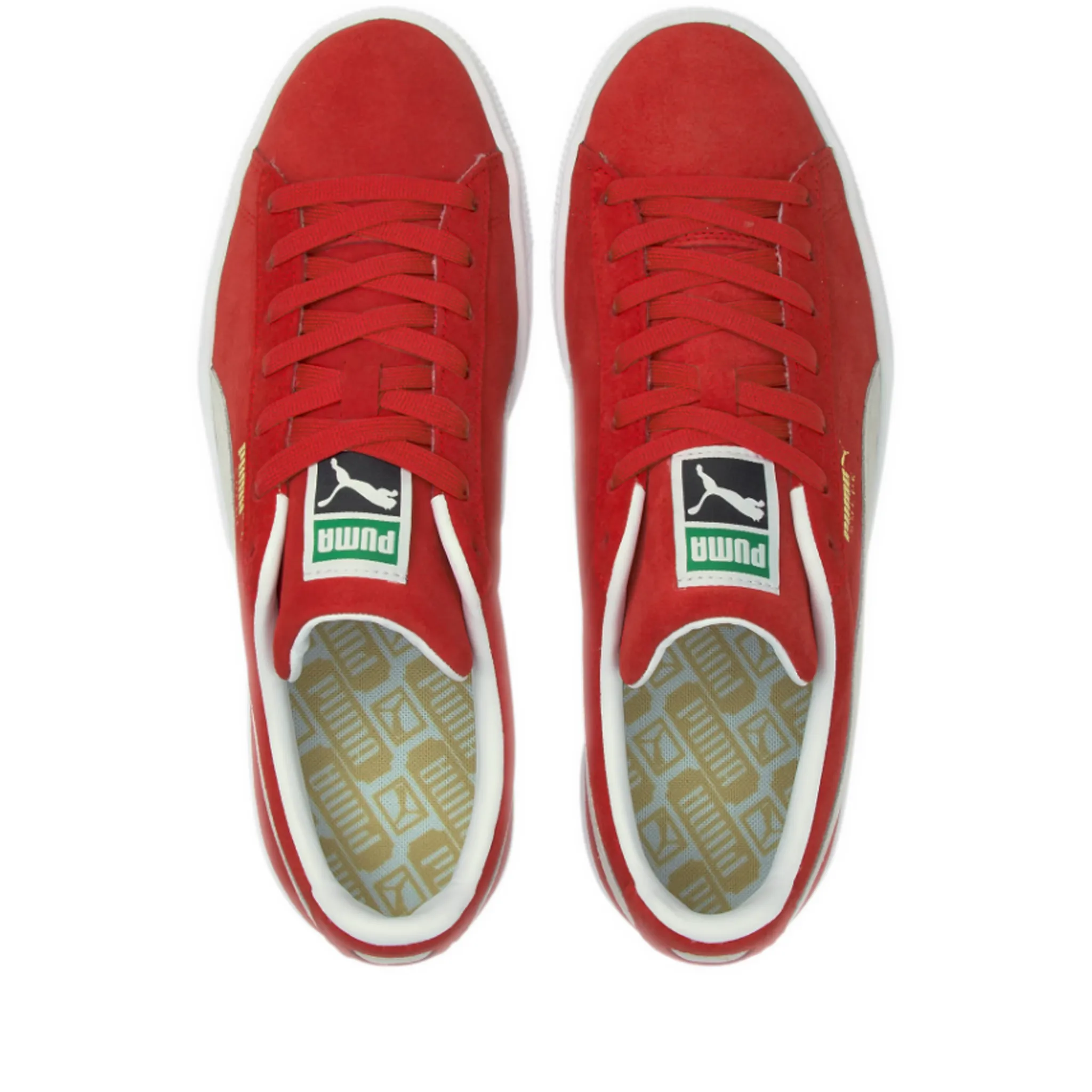 Men's Puma Suede Classic XXI Shoes - High Risk Red/White