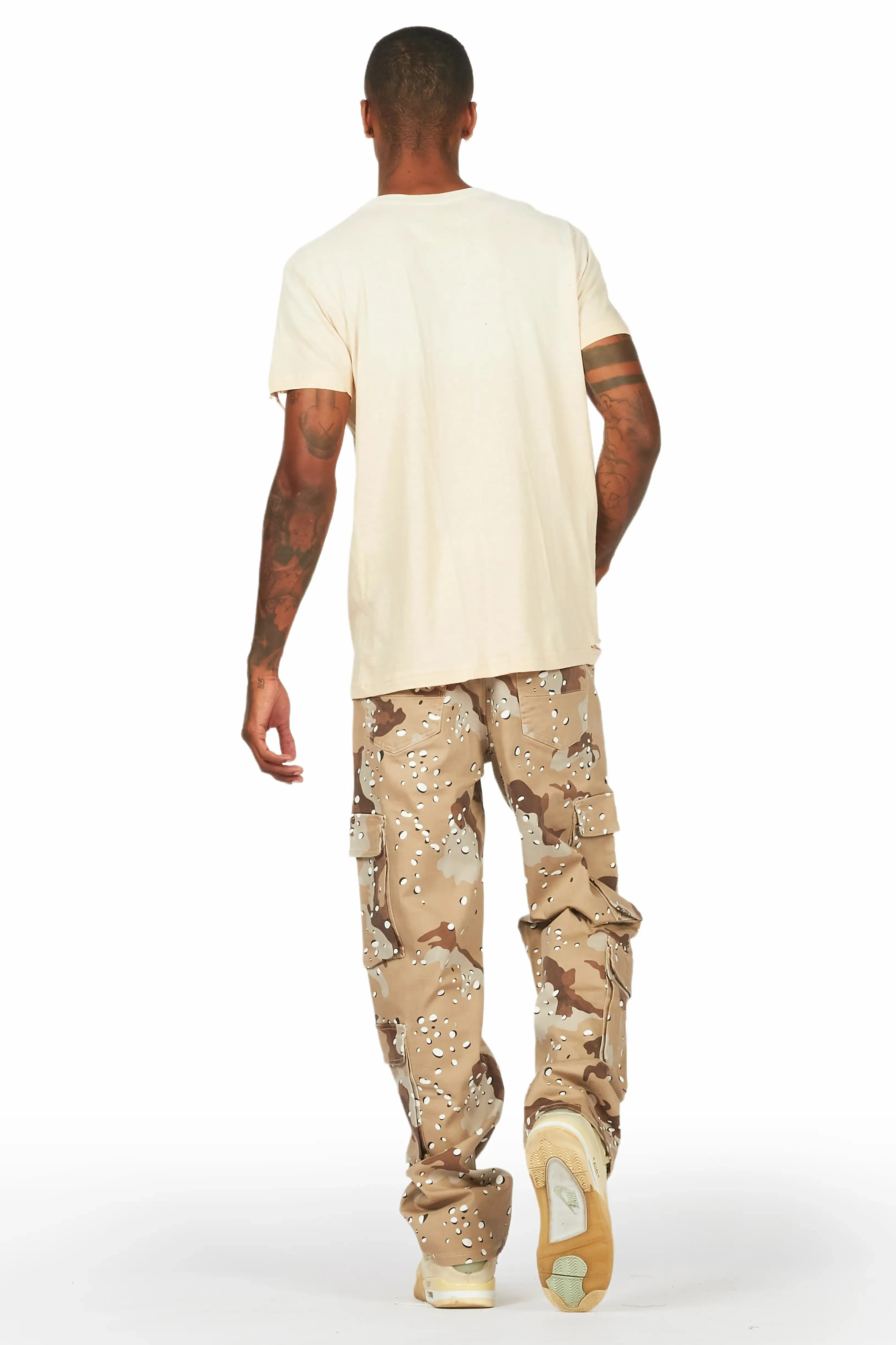 Morten Desert Camo Baggy Fit Cargo Jean