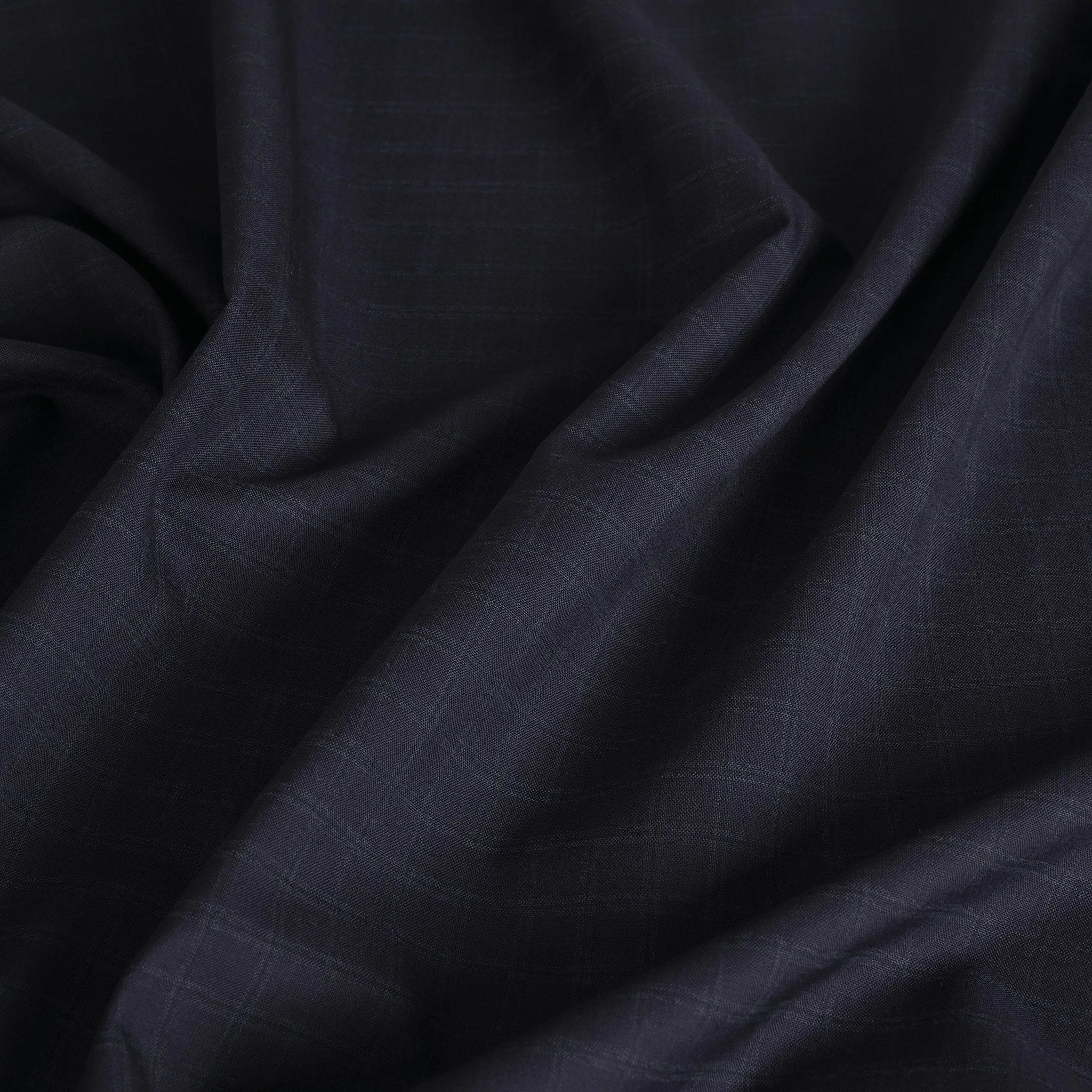 Navy Suiting Check Fabric 4253