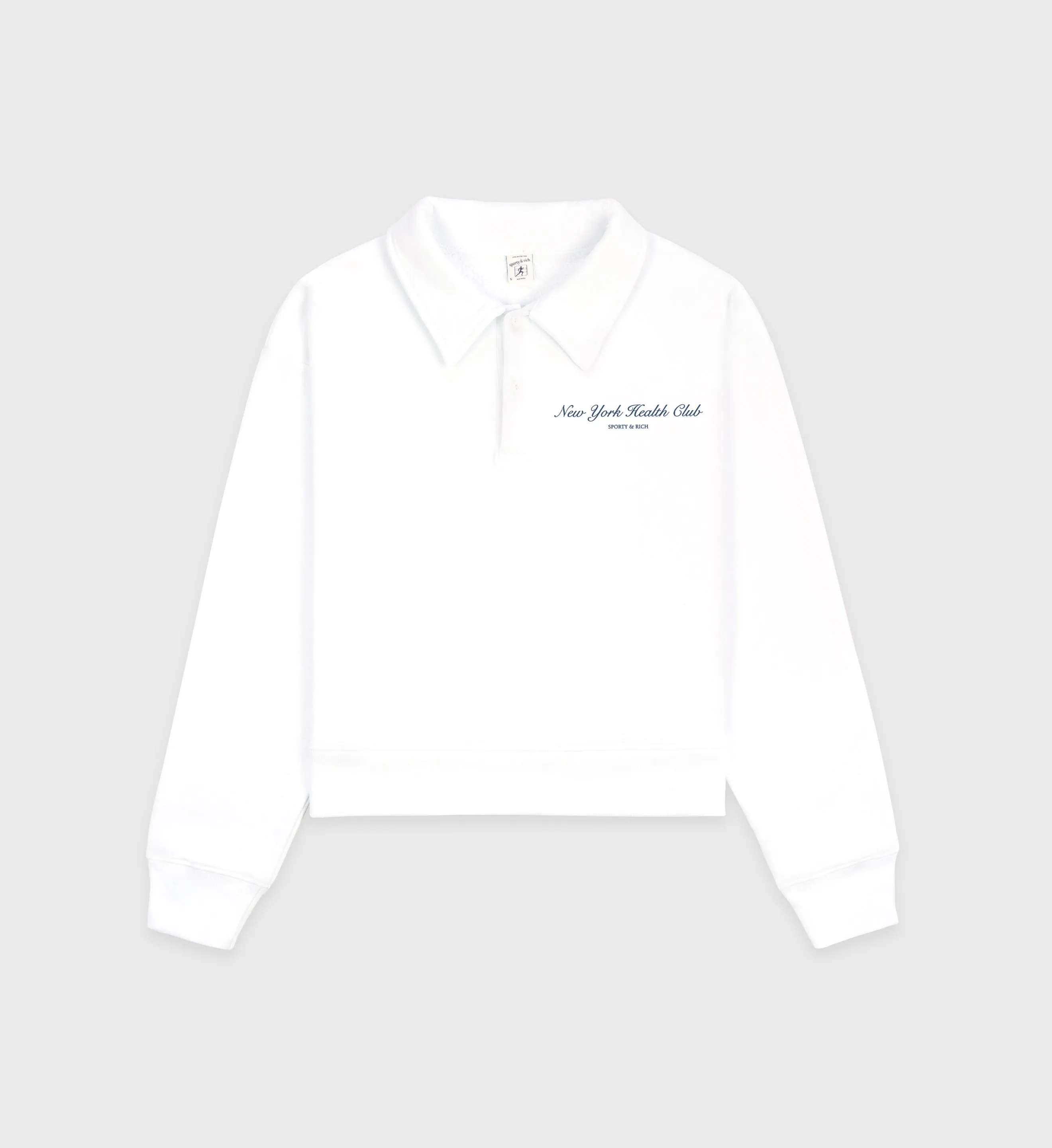 NY Health Club Polo - White/Navy