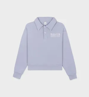 NY Racquet Club Polo - Washed Periwinkle/White