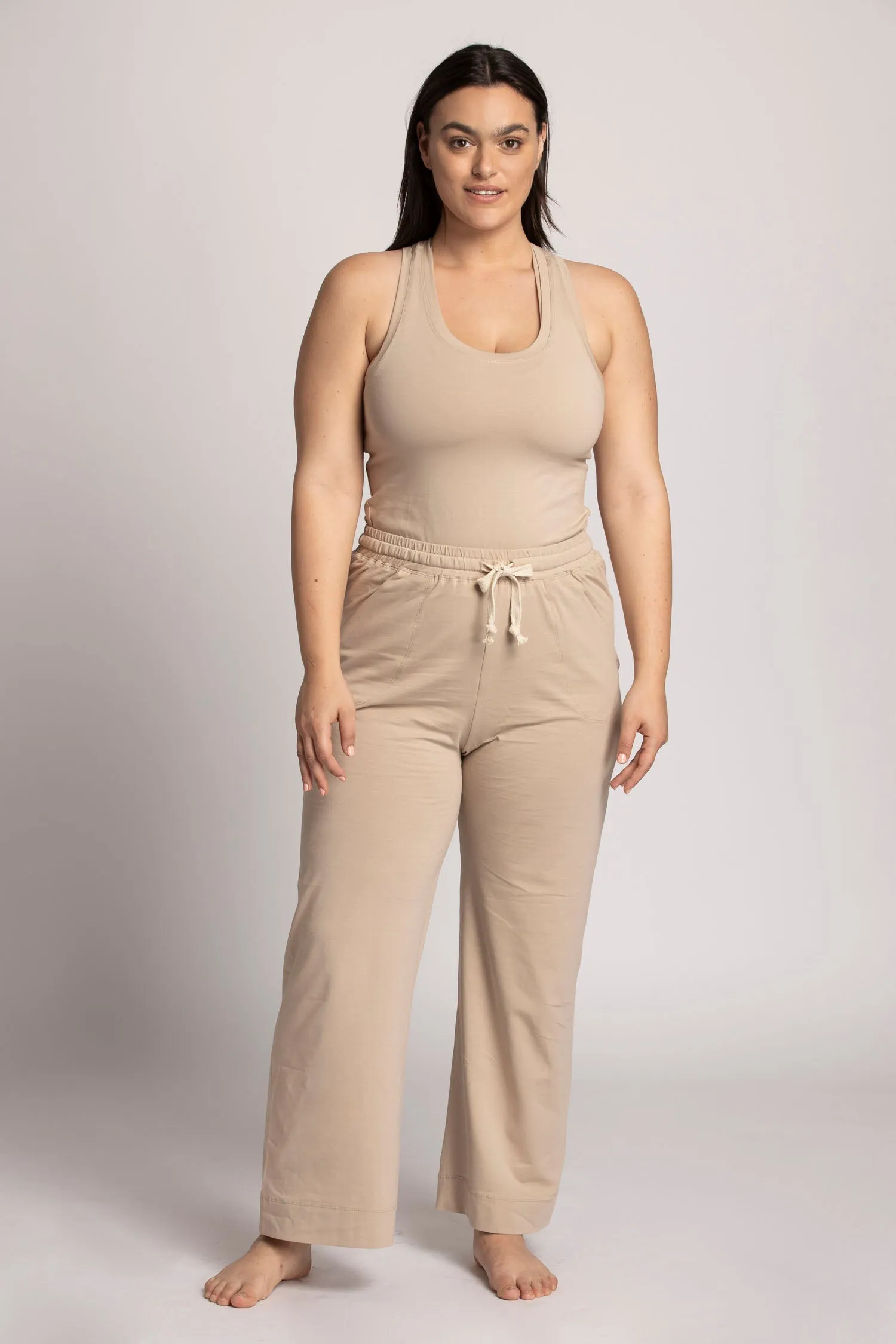 Organic Cotton Wide Leg Lounge Pants