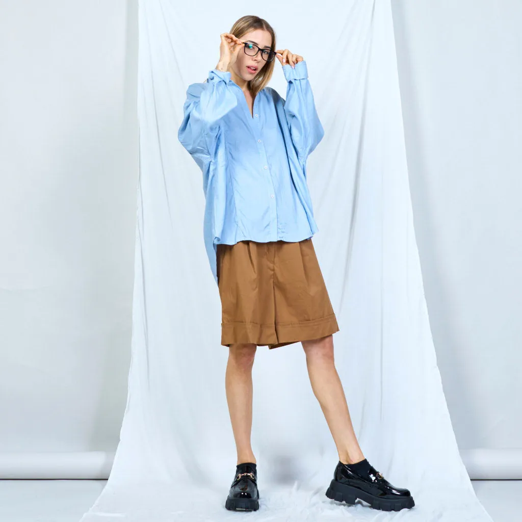 Oversized sewing patterned shirt wholesale