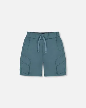 Parachute Cargo Pocket Shorts Dark Teal