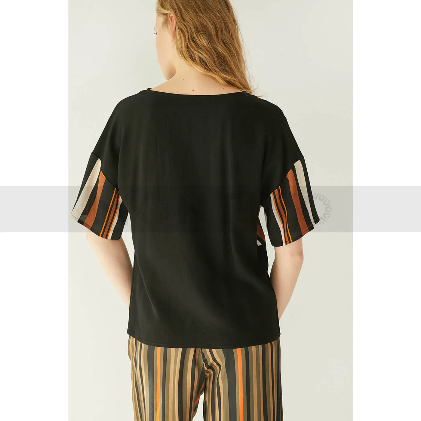 Patterned Lines Women Top