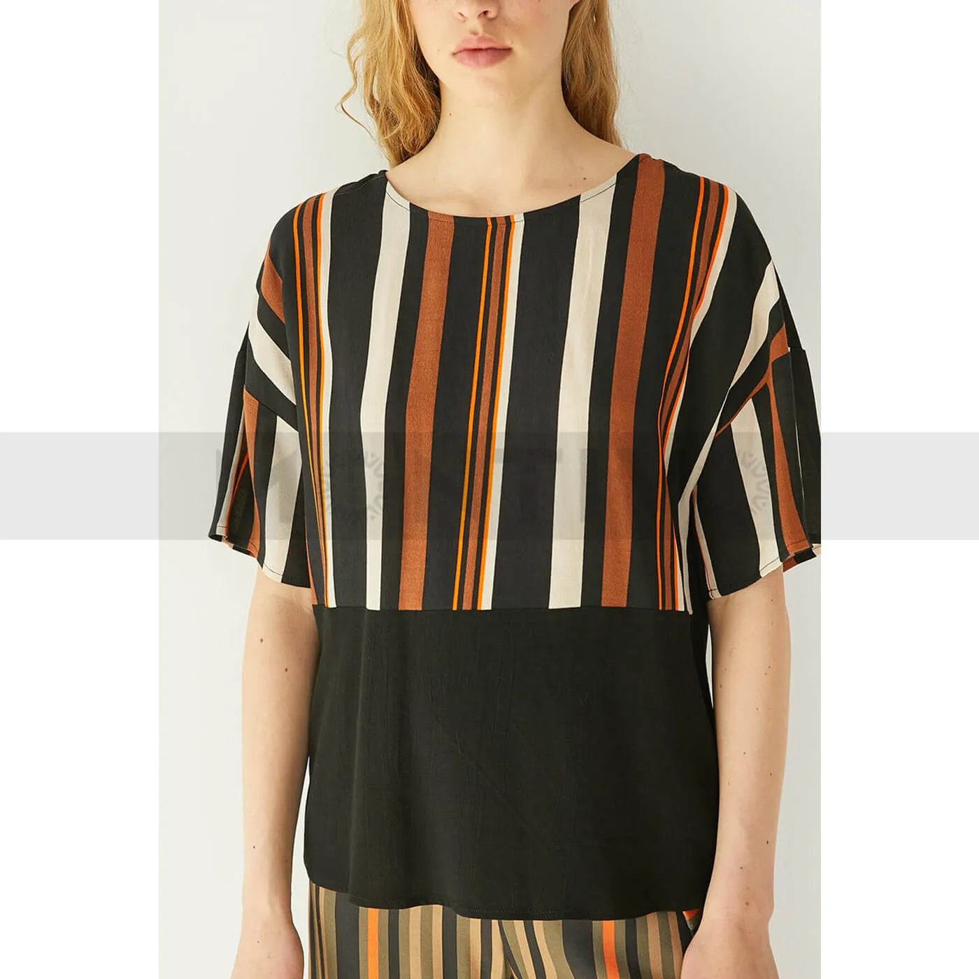 Patterned Lines Women Top