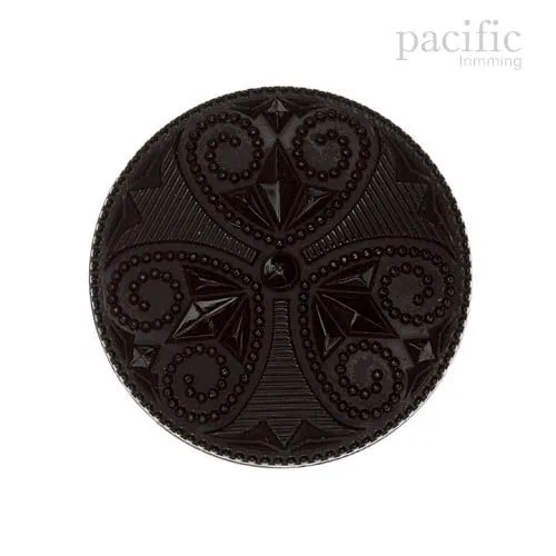 Patterned Nylon Shank Decorative Button