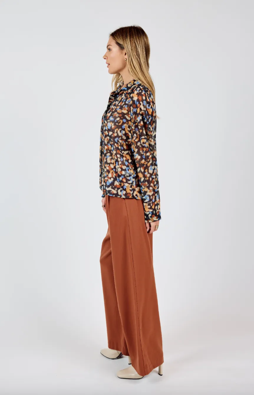 pepper front pleated pants