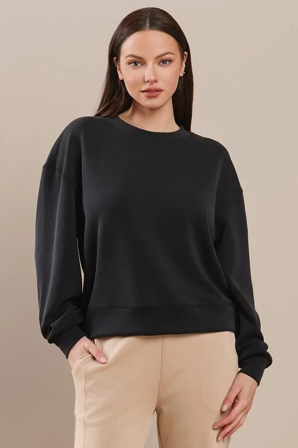 Plus Size Sofie Soft Cropped Crew Top