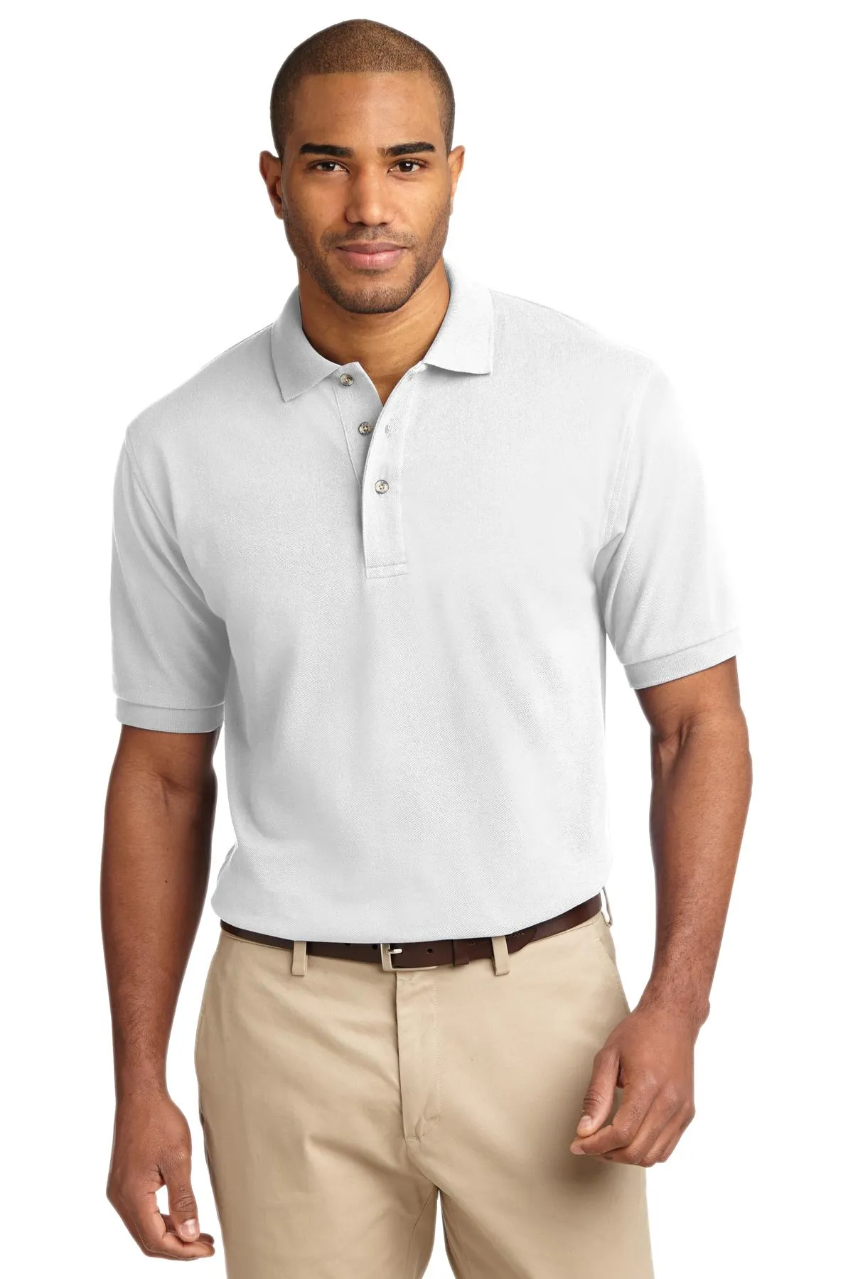 Port Authority Heavyweight Cotton Pique Polo. K420