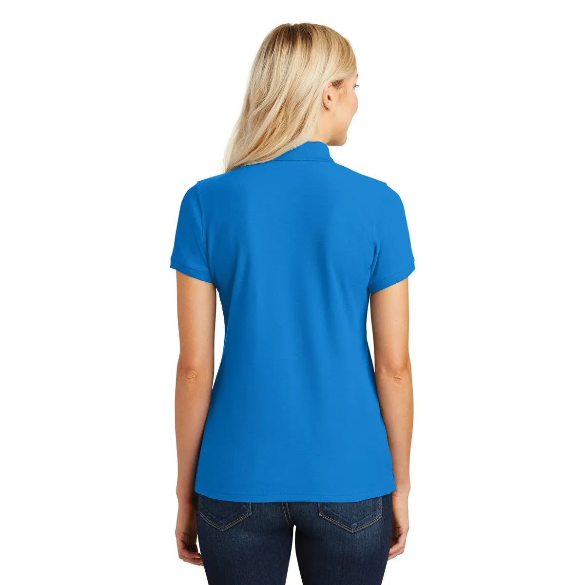 Port Authority Women's Coastal Blue Core Classic Pique Polo