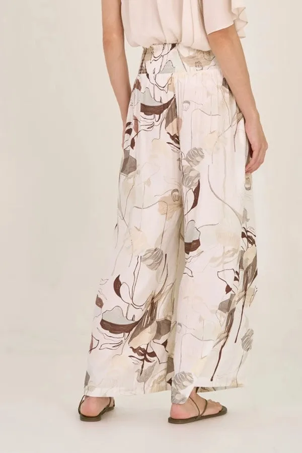 Printed Wide Leg Pant