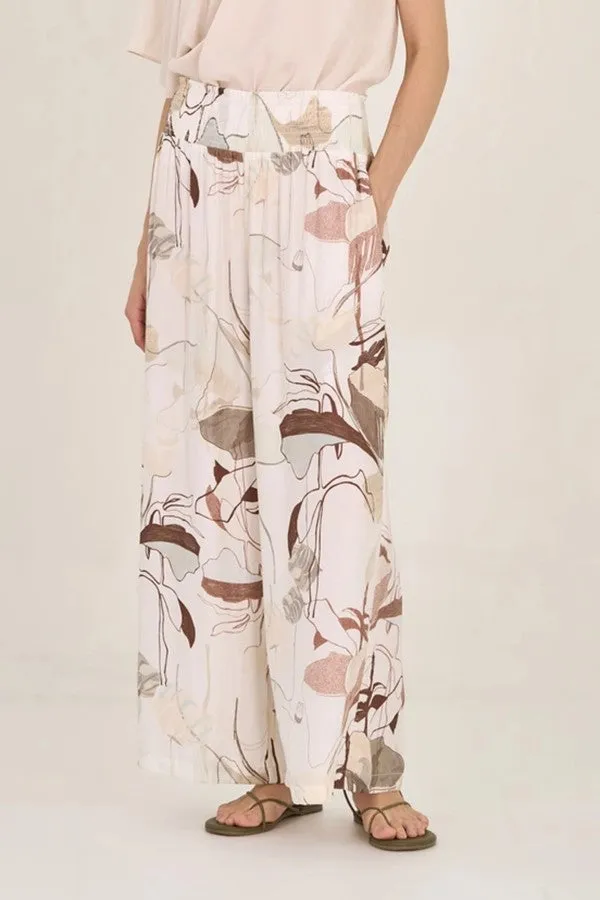 Printed Wide Leg Pant