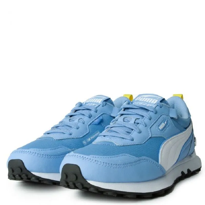 Puma Men's BMW Motorsport Rider FV AC Shoes - Day Dream Blue / White / Yellow