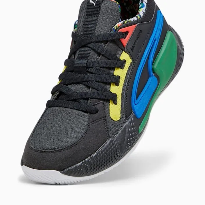 Puma Men's Court Rider Chaos Trash Talk Shoes - Black / Yellow / Green / Blue / White